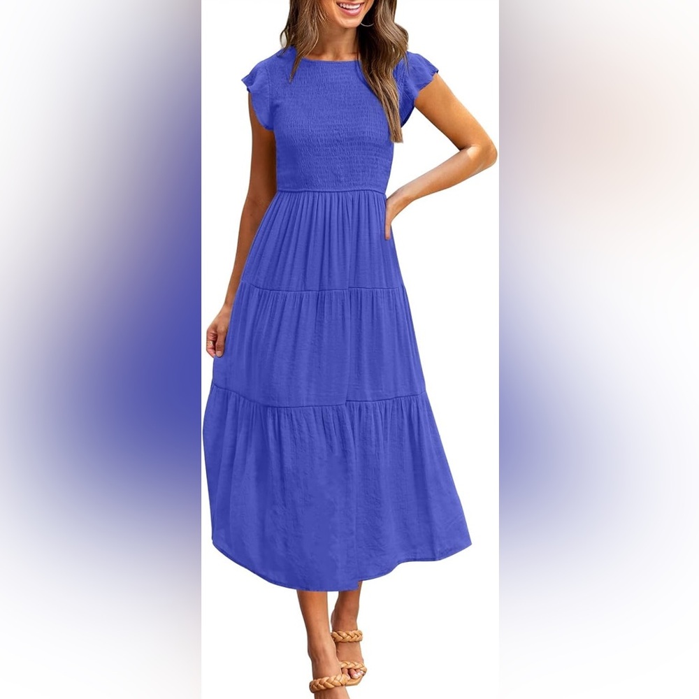 Elegant Blue Maxi Dress